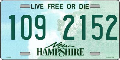 NH license plate 1092152