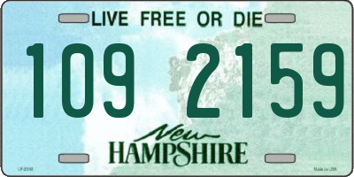 NH license plate 1092159