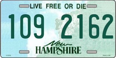NH license plate 1092162