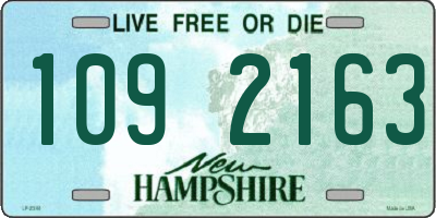 NH license plate 1092163