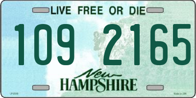 NH license plate 1092165