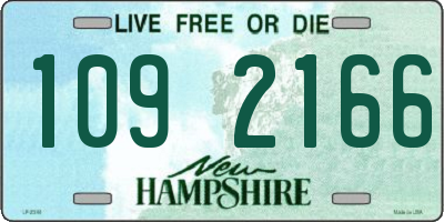 NH license plate 1092166