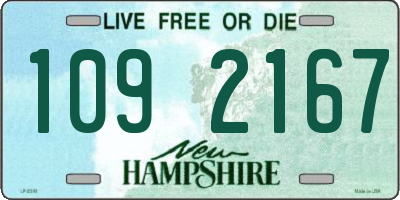 NH license plate 1092167