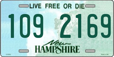 NH license plate 1092169