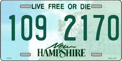 NH license plate 1092170