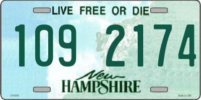 NH license plate 1092174