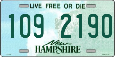 NH license plate 1092190