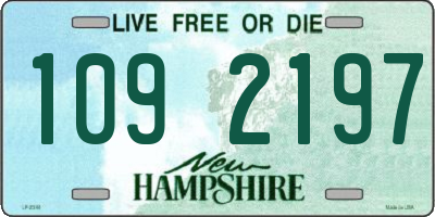 NH license plate 1092197