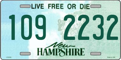 NH license plate 1092232