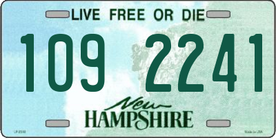 NH license plate 1092241
