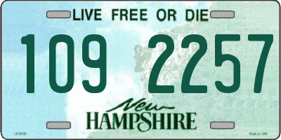 NH license plate 1092257