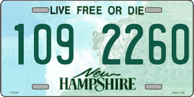 NH license plate 1092260