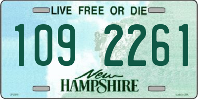 NH license plate 1092261