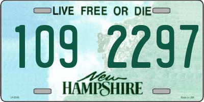 NH license plate 1092297