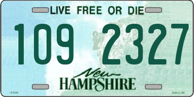 NH license plate 1092327