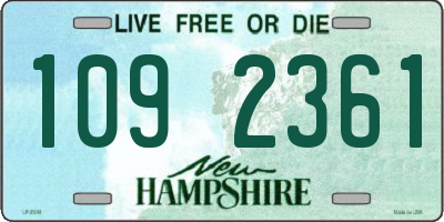 NH license plate 1092361