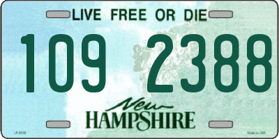 NH license plate 1092388