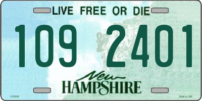 NH license plate 1092401