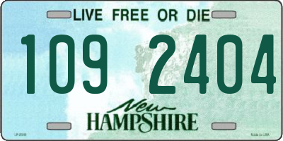 NH license plate 1092404