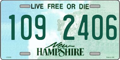 NH license plate 1092406