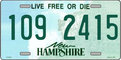 NH license plate 1092415
