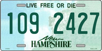 NH license plate 1092427