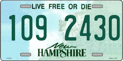 NH license plate 1092430