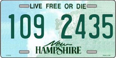 NH license plate 1092435