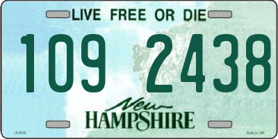 NH license plate 1092438