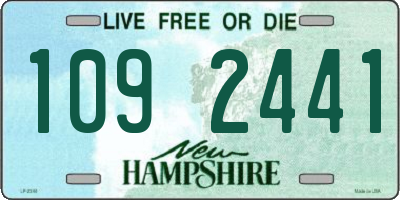 NH license plate 1092441