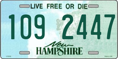 NH license plate 1092447