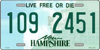 NH license plate 1092451