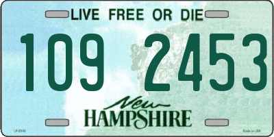 NH license plate 1092453