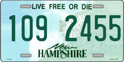 NH license plate 1092455
