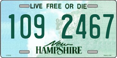 NH license plate 1092467