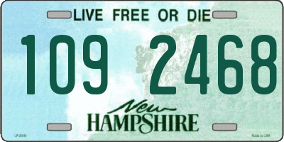 NH license plate 1092468