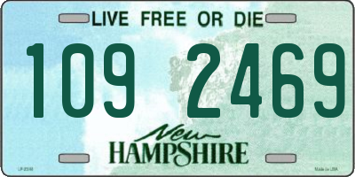 NH license plate 1092469