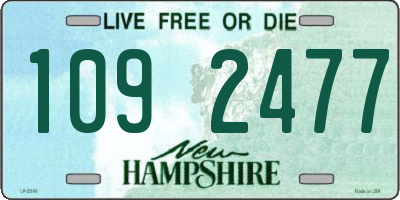 NH license plate 1092477