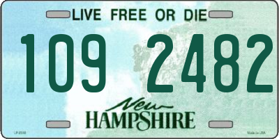NH license plate 1092482
