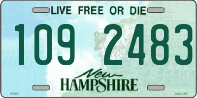 NH license plate 1092483