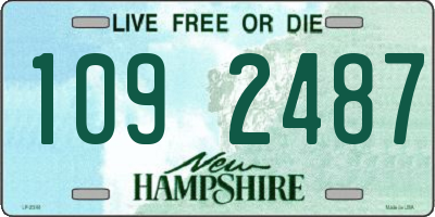 NH license plate 1092487