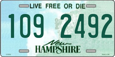 NH license plate 1092492