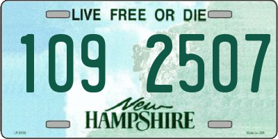 NH license plate 1092507