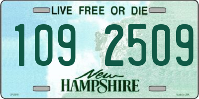 NH license plate 1092509