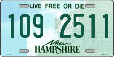 NH license plate 1092511