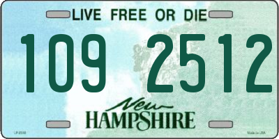 NH license plate 1092512