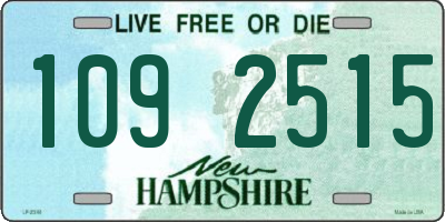 NH license plate 1092515