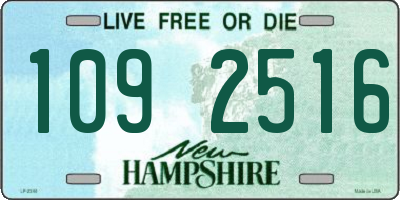 NH license plate 1092516