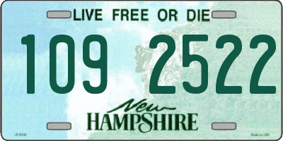 NH license plate 1092522