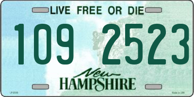 NH license plate 1092523